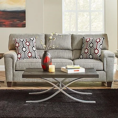 Casual Contemporary Queen Sleeper Sofa